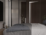 119平米现代简约风二室卧室装修效果图，背景墙创意设计图