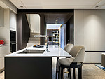 115平米新中式风格别墅厨房装修效果图，墙面创意设计图