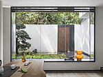 450平米新中式风格别墅客厅装修效果图，门窗创意设计图
