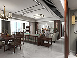 500平米新中式风格五室玄关装修效果图，创意设计图