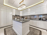 60平米轻奢风格别墅厨房装修效果图，橱柜创意设计图