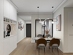 87平米北欧风格二室客厅装修效果图，墙面创意设计图