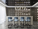 135平米新中式风格别墅茶室装修效果图，橱柜创意设计图