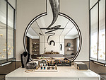 90平米现代简约风别墅茶室装修效果图，背景墙创意设计图