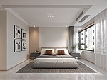 138平米现代简约风四室卧室装修效果图，墙面创意设计图