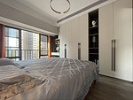96平米现代简约风三室卧室装修效果图，衣柜创意设计图