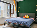 143平米北欧风格三室卧室装修效果图，门窗创意设计图