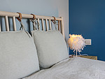 87平米北欧风格三室卧室装修效果图，墙面创意设计图