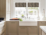 124平米轻奢风格三室厨房装修效果图，橱柜创意设计图