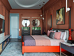 120平米欧式风格三室卧室装修效果图，背景墙创意设计图