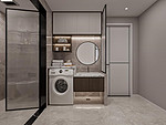 100平米北欧风格三室卫生间装修效果图，橱柜创意设计图