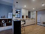 200平米现代简约风一室厨房装修效果图，背景墙创意设计图