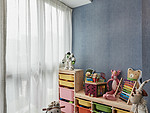 120平米现代简约风四室儿童房装修效果图，背景墙创意设计图