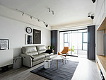 45平米北欧风格三室客厅装修效果图，背景墙创意设计图