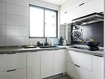 200平米北欧风格三室厨房装修效果图，背景墙创意设计图