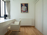 75平米北欧风格二室书房装修效果图，背景墙创意设计图