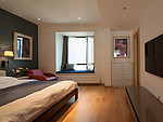 103平米北欧风格二室卧室装修效果图，背景墙创意设计图