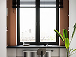 62平米现代简约风二室卧室装修效果图，门窗创意设计图
