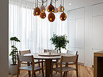 190平米现代简约风一室餐厅装修效果图，吊顶创意设计图