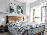 110平米现代简约风二室卧室装修效果图，照片墙创意设计图