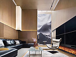 100平米轻奢风格别墅客厅装修效果图，背景墙创意设计图