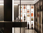 78平米轻奢风格别墅餐厅装修效果图，橱柜创意设计图