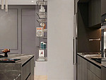 110平米现代简约风二室厨房装修效果图，橱柜创意设计图