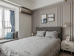 87平米北欧风格三室卧室装修效果图，照片墙创意设计图