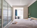 125平米日式风格三室卧室装修效果图，背景墙创意设计图