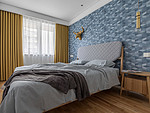200平米现代简约风三室卧室装修效果图，背景墙创意设计图