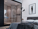 89平米现代简约风一室卧室装修效果图，门窗创意设计图