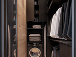 180平米现代简约风一室衣帽间装修效果图，衣柜创意设计图