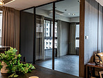 120平米现代简约风四室餐厅装修效果图，门窗创意设计图