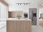 183平米现代简约风四室厨房装修效果图，橱柜创意设计图