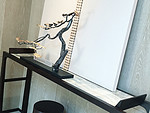 110平米新中式风格别墅客厅装修效果图，背景墙创意设计图