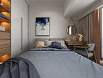 800平米新中式风格别墅卧室装修效果图，照片墙创意设计图