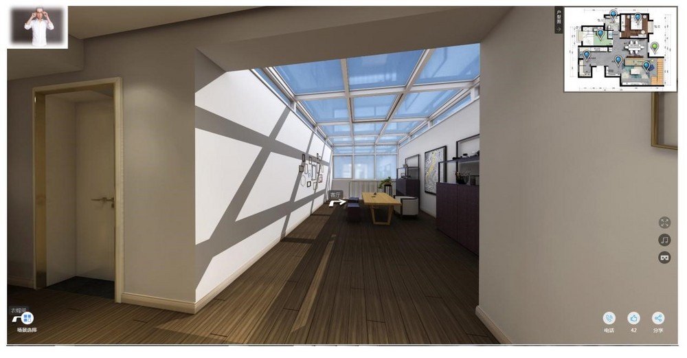320平米轻奢风格跃层阳台装修效果图，门窗创意设计图
