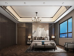 150平米新中式风格其他卧室装修效果图，吊顶创意设计图