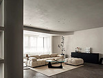 100平米现代简约风二室客厅装修效果图，门窗创意设计图