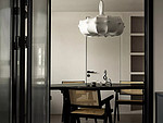 148平米现代简约风二室餐厅装修效果图，隔断创意设计图