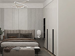 143平米轻奢风格四室卧室装修效果图，背景墙创意设计图
