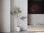 119平米现代简约风一室客厅装修效果图，背景墙创意设计图