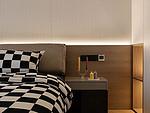 300平米现代简约风三室卧室装修效果图，墙面创意设计图