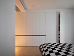 130平米现代简约风三室卧室装修效果图，衣柜创意设计图