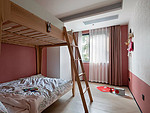 143平米现代简约风三室儿童房装修效果图，墙面创意设计图