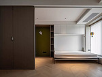 300平米现代简约风三室卧室装修效果图，衣柜创意设计图