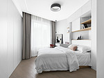 154平米现代简约风四室卧室装修效果图，背景墙创意设计图