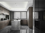300平米现代简约风四室厨房装修效果图，橱柜创意设计图