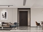 119平米现代简约风四室客厅装修效果图，背景墙创意设计图