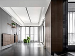160平米现代简约风三室休闲室装修效果图，门窗创意设计图